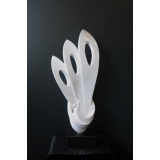 y13557立體雕塑系列-抽象雕塑-孔雀(白色)